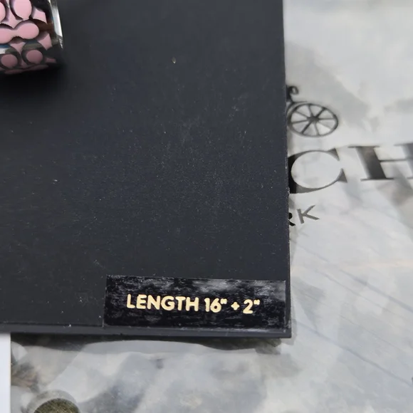 NWT Coach Signature Silver and Pink Necklace - Picture 4 of 5